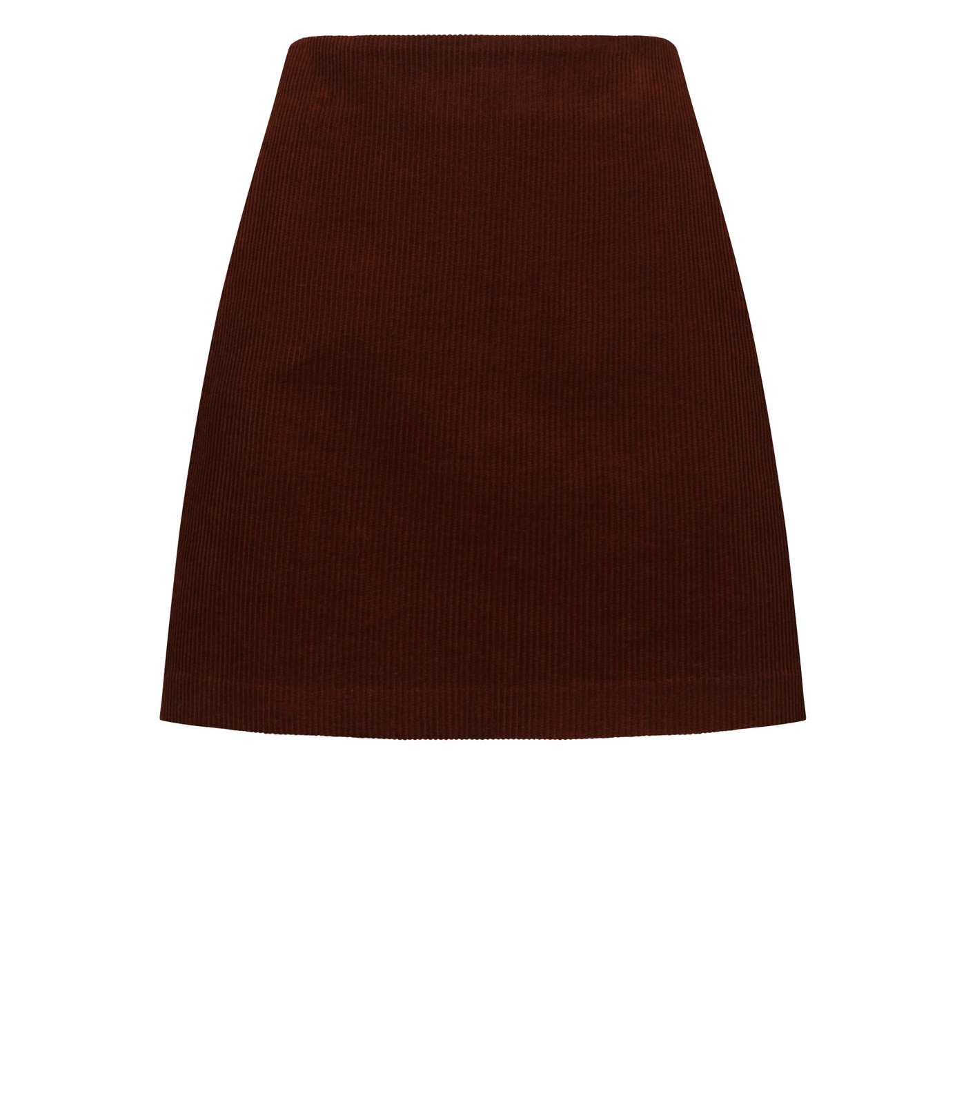 Petite Burgundy Corduroy Mini Skirt Image 4