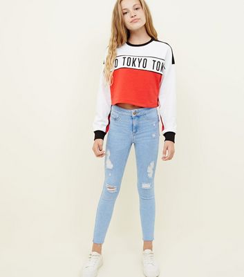 new look girls ripped jeans