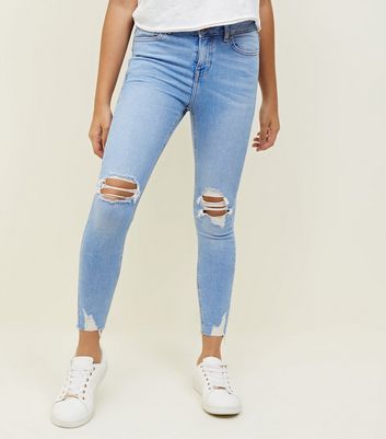 skinny bleached jeans
