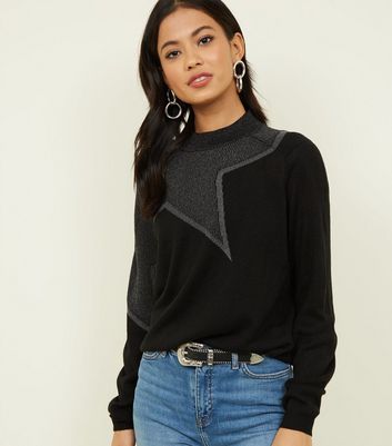 glitter star jumper