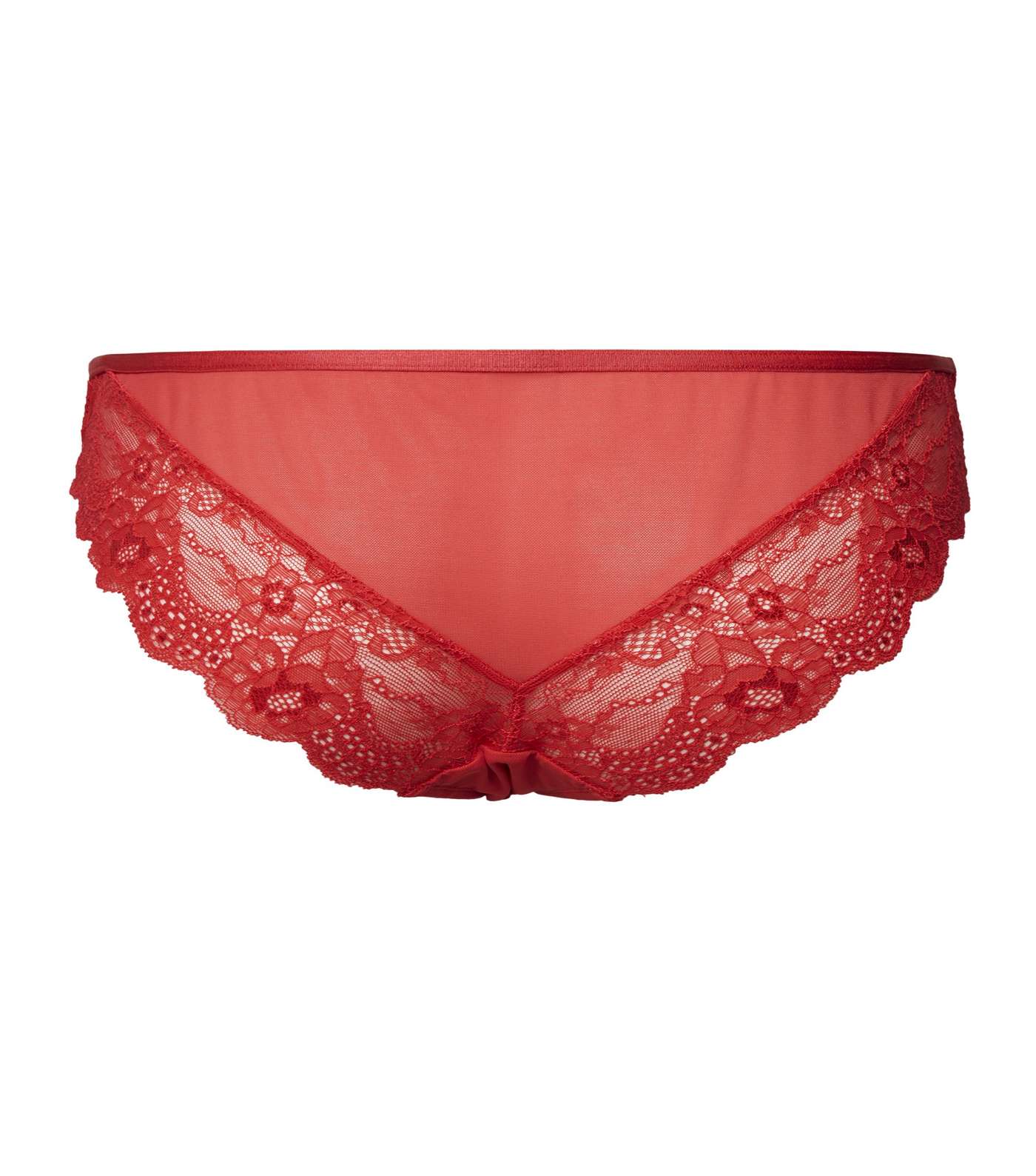 Red Lace Strappy Briefs  Image 4