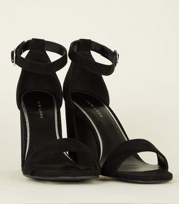 black block heels new look
