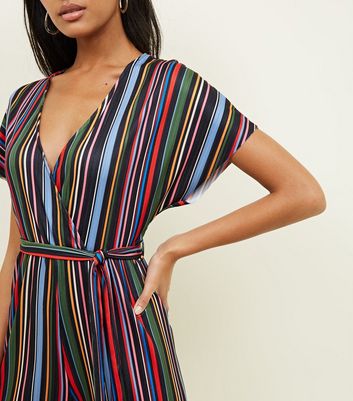 rainbow striped jumpsuit