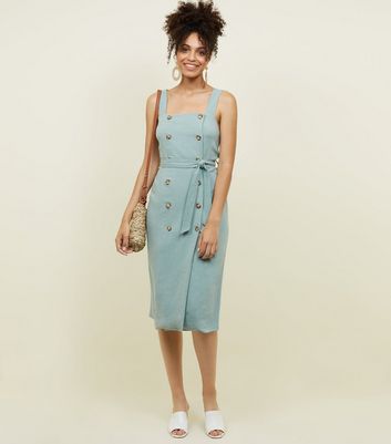 linen dress new look