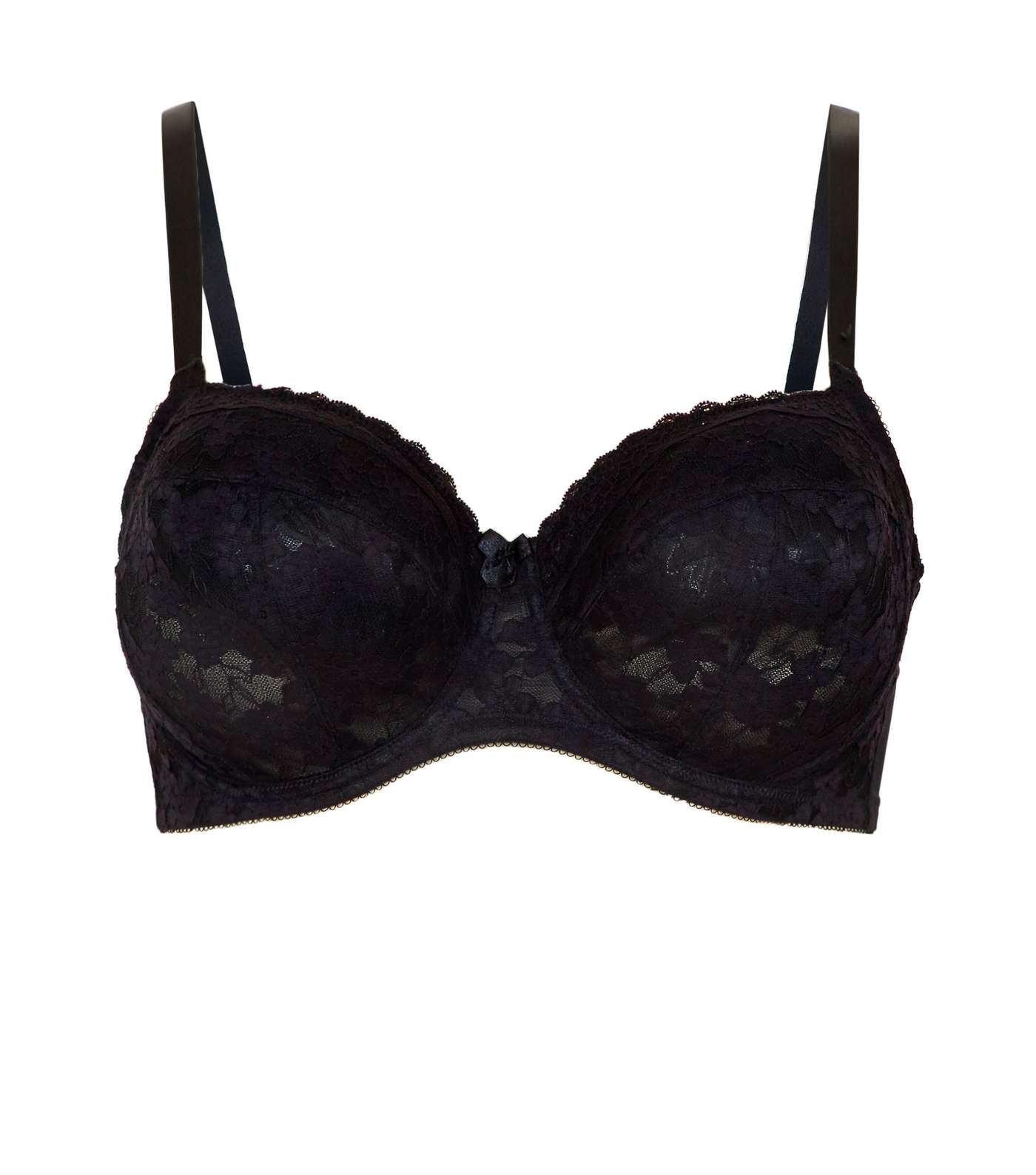 Curves Black Lace Underwired Bra  Image 5