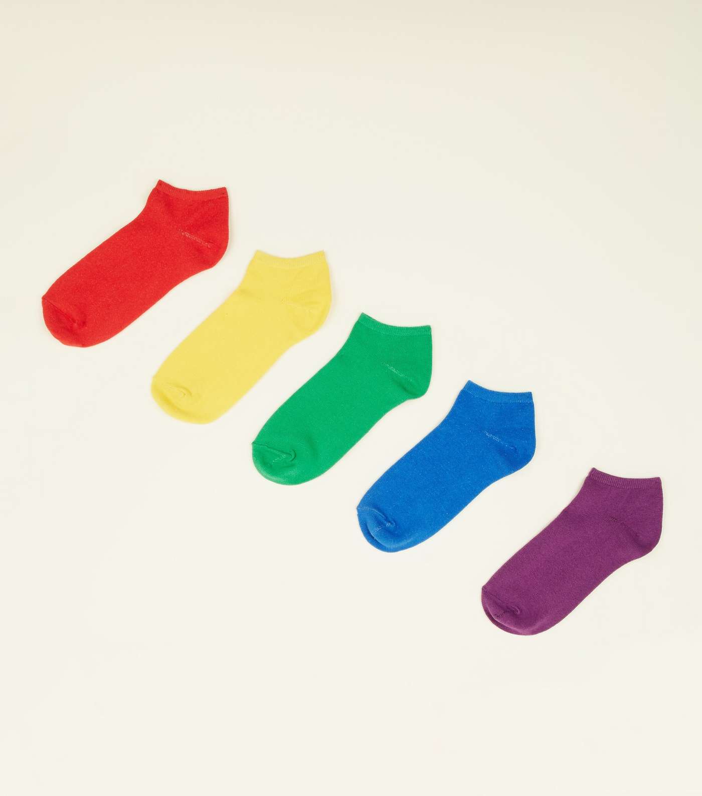 5 Pack Rainbow Ankle Socks