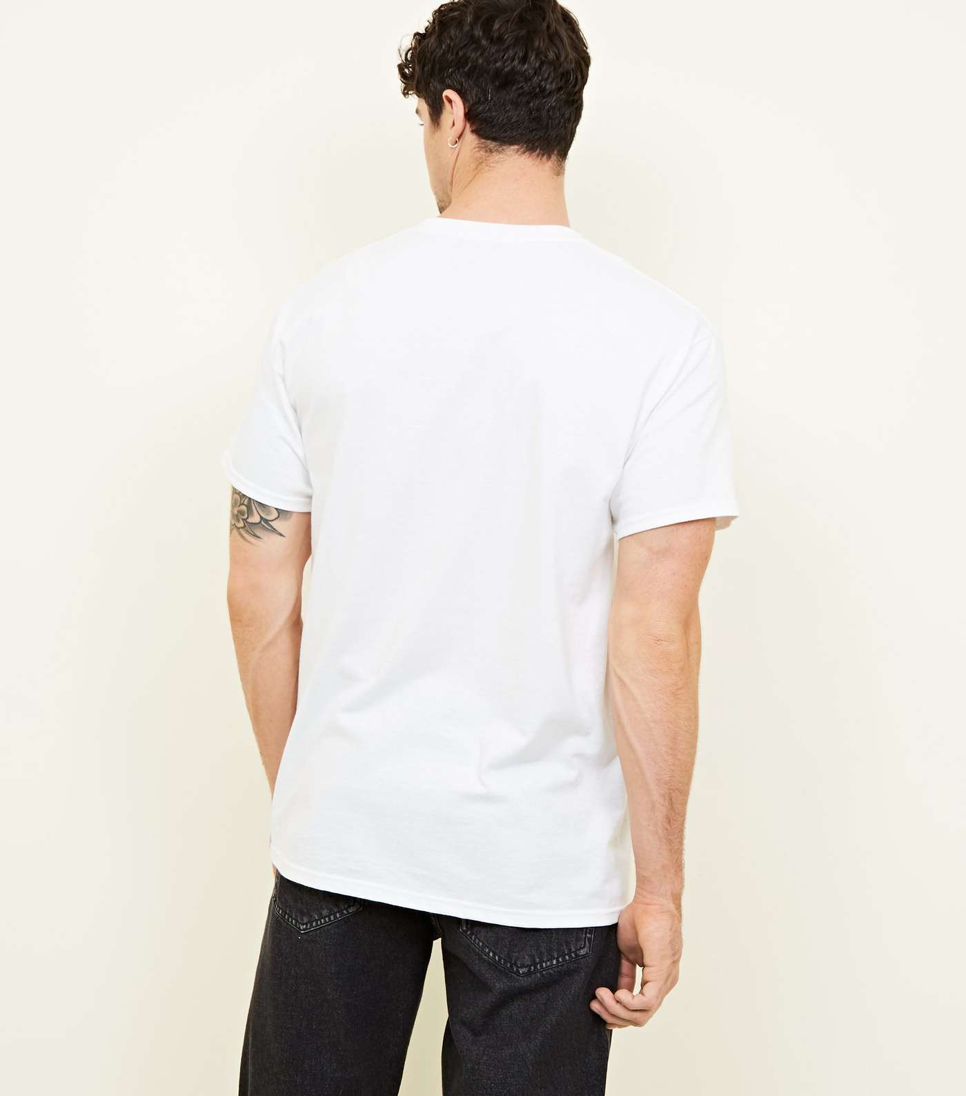 White Leopard Los Angeles Box Print T-Shirt Image 3