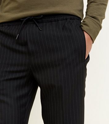 pinstripe casual trousers mens