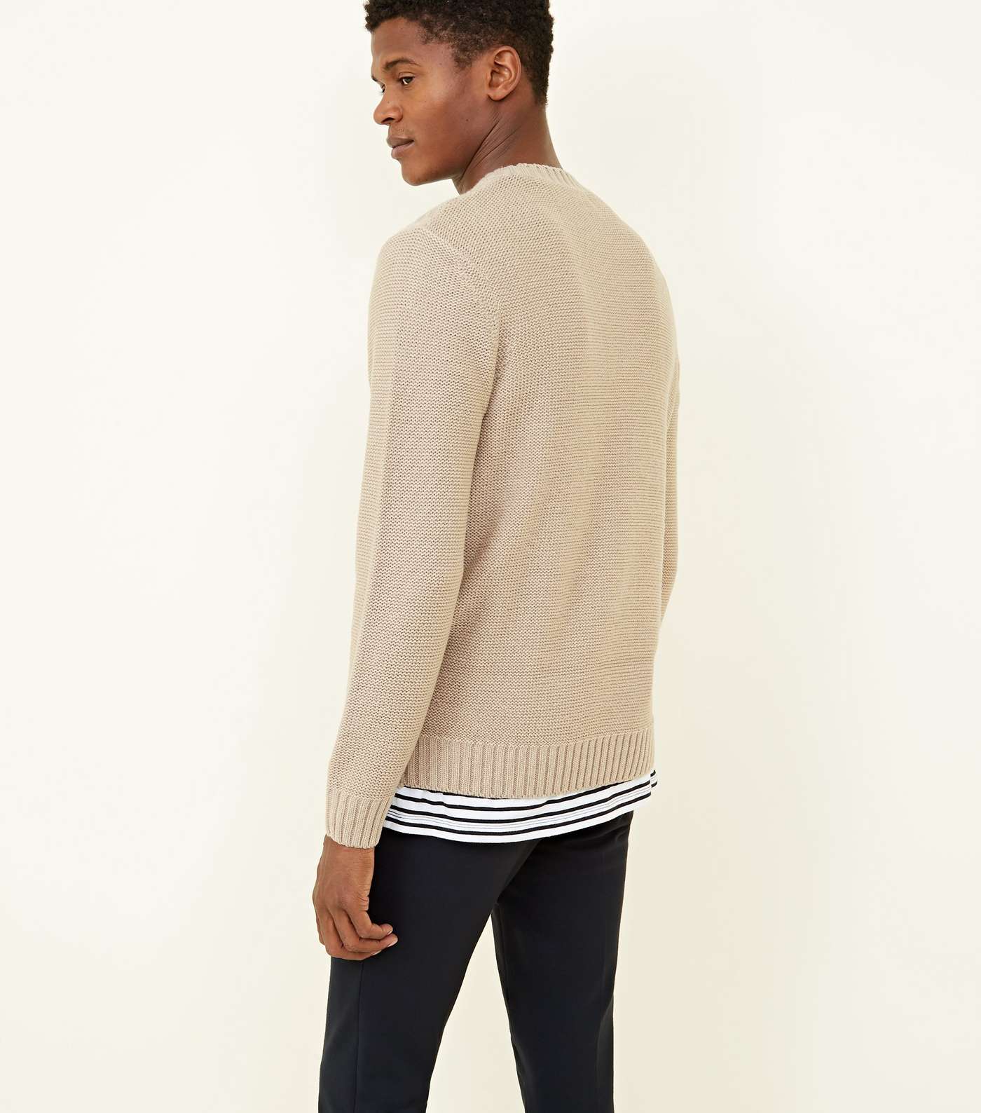 Off White Twisted Cable Knit Jumper Image 3
