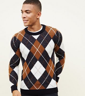 Argyle jumper mens best sale