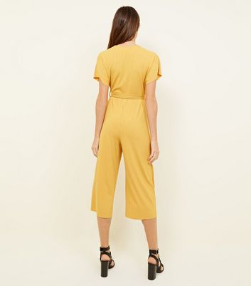 yellow jumpsuit new look