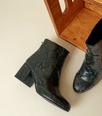 snakeskin boots new look