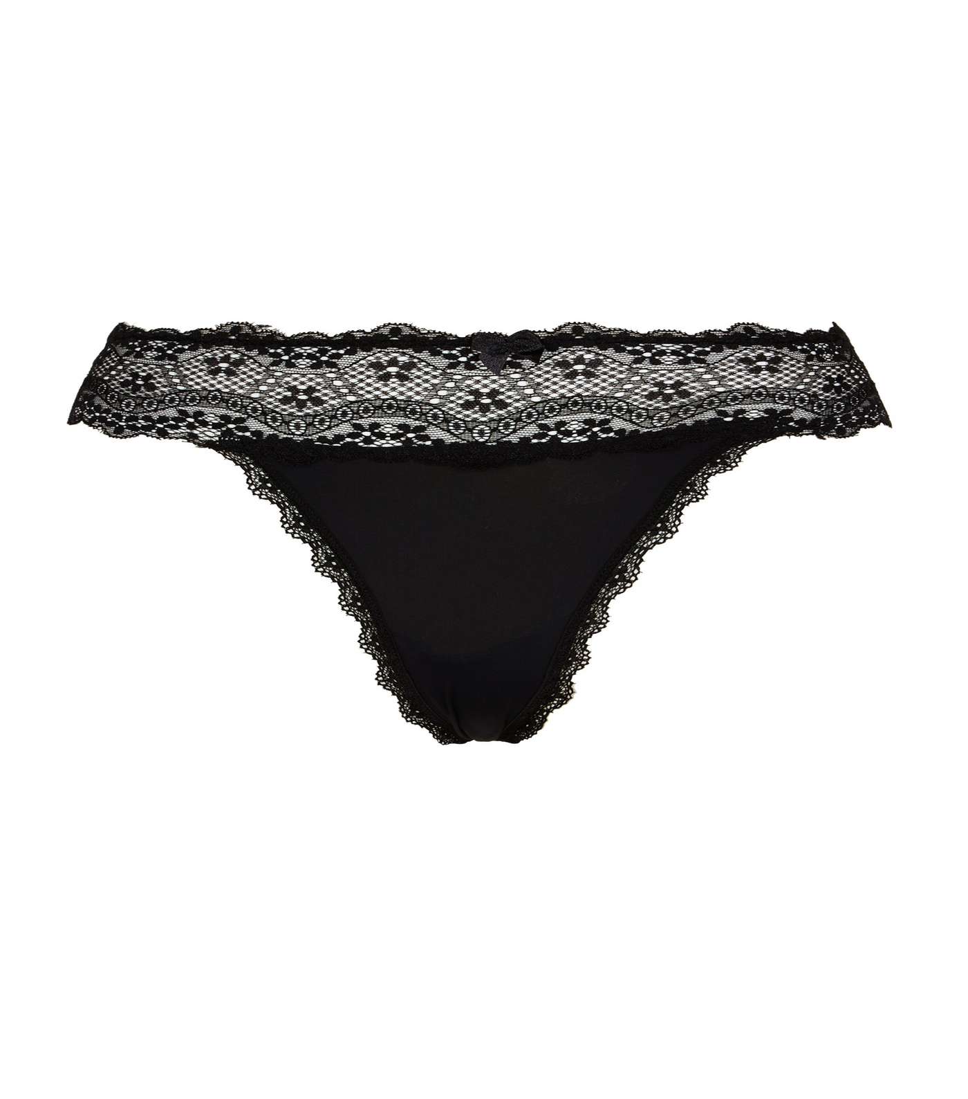Black Lace Waist Thong  Image 2