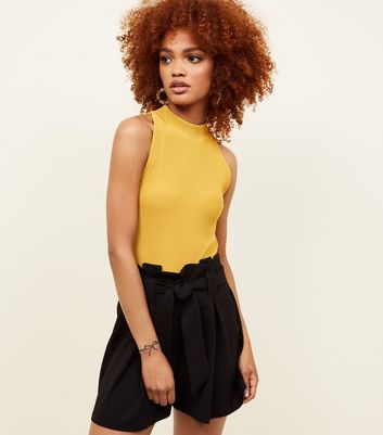 paper bag shorts black