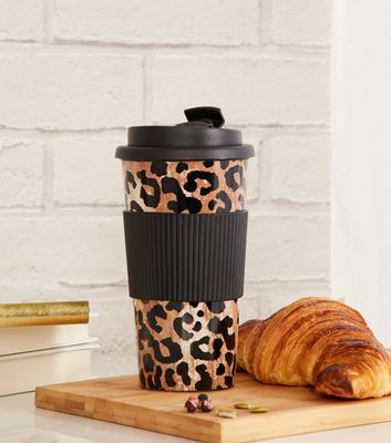 simple modern leopard cup black｜TikTok Search