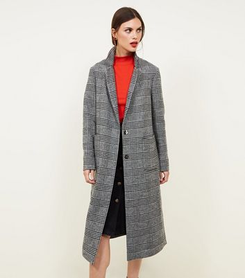 maxi check coat