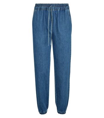 new look denim joggers