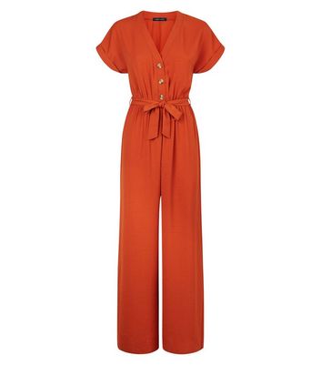 orange jumpsuit new look