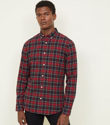 Red Tartan Check Shirt | New Look