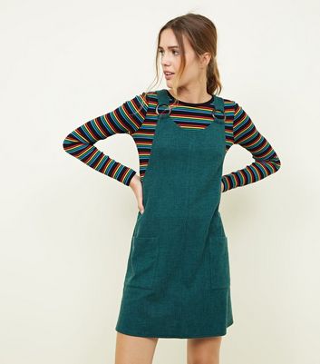 New look hot sale green pinafore