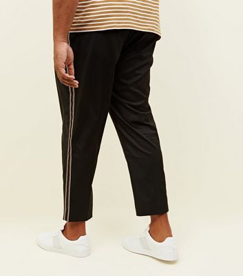 plus size side stripe trousers