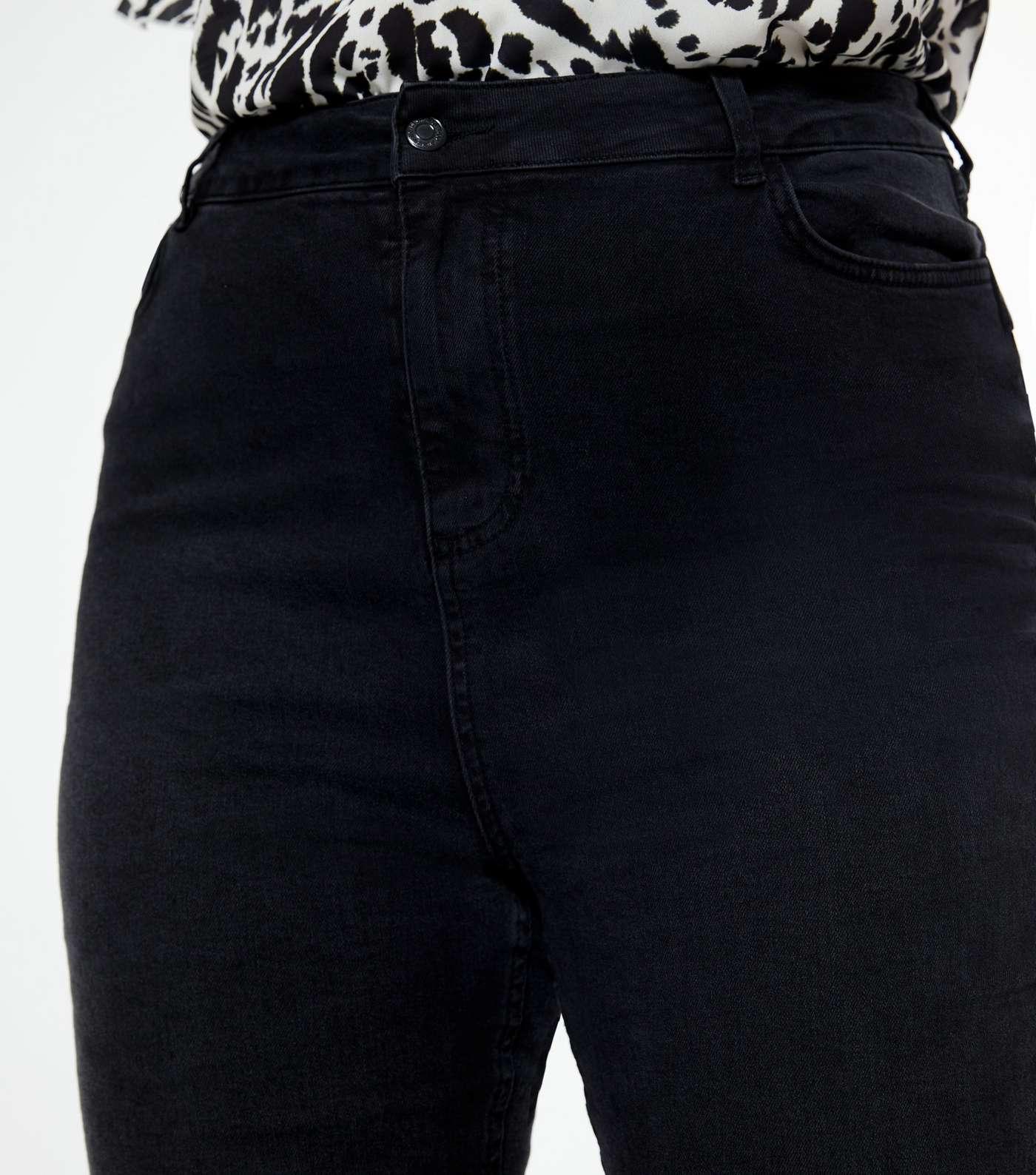 Curves Black 'Lift & Shape' Jenna Skinny Jeans Image 3