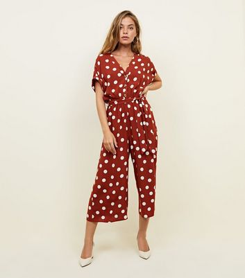 new look spot jumpsuit