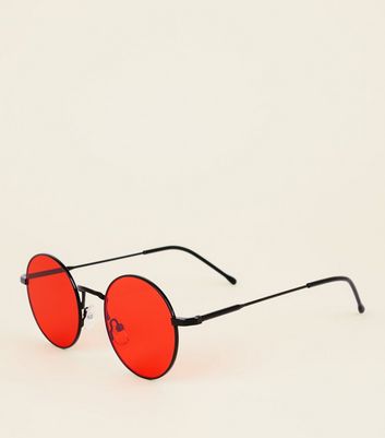 red lens glasses