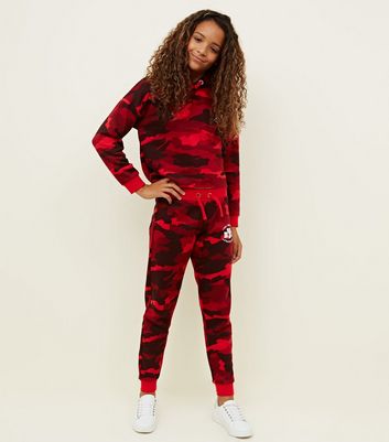 red joggers girls