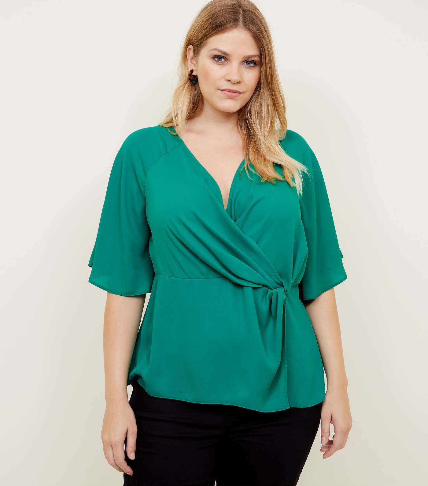 Curves Green Twist Wrap Knot Top