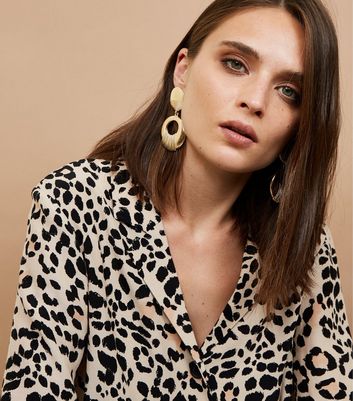 new look leopard print shirt