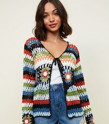long multi coloured cardigan