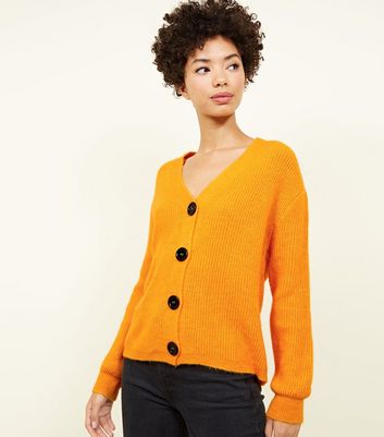 Orange cardigan new look hotsell