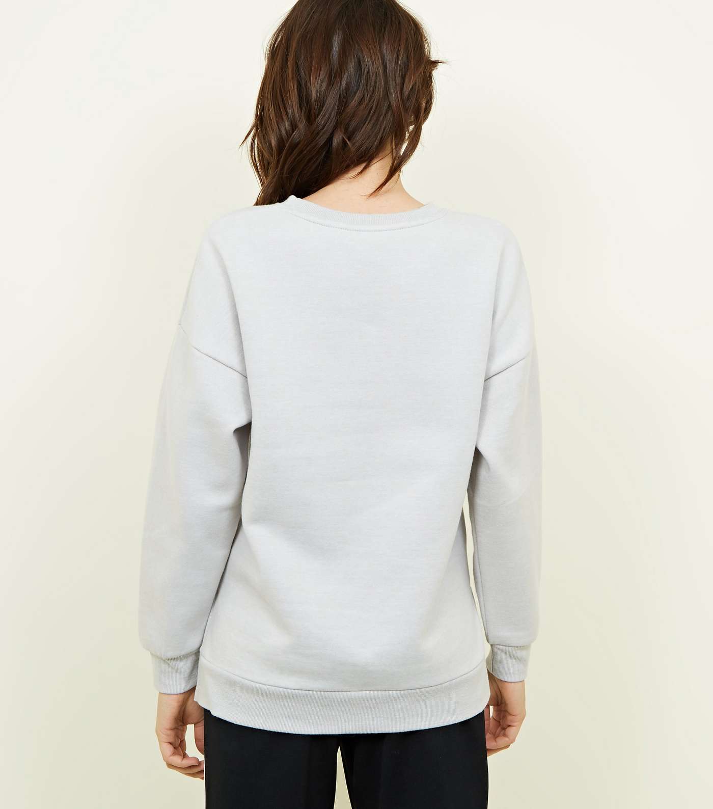 Grey Oversized Sweatshirt Image 3