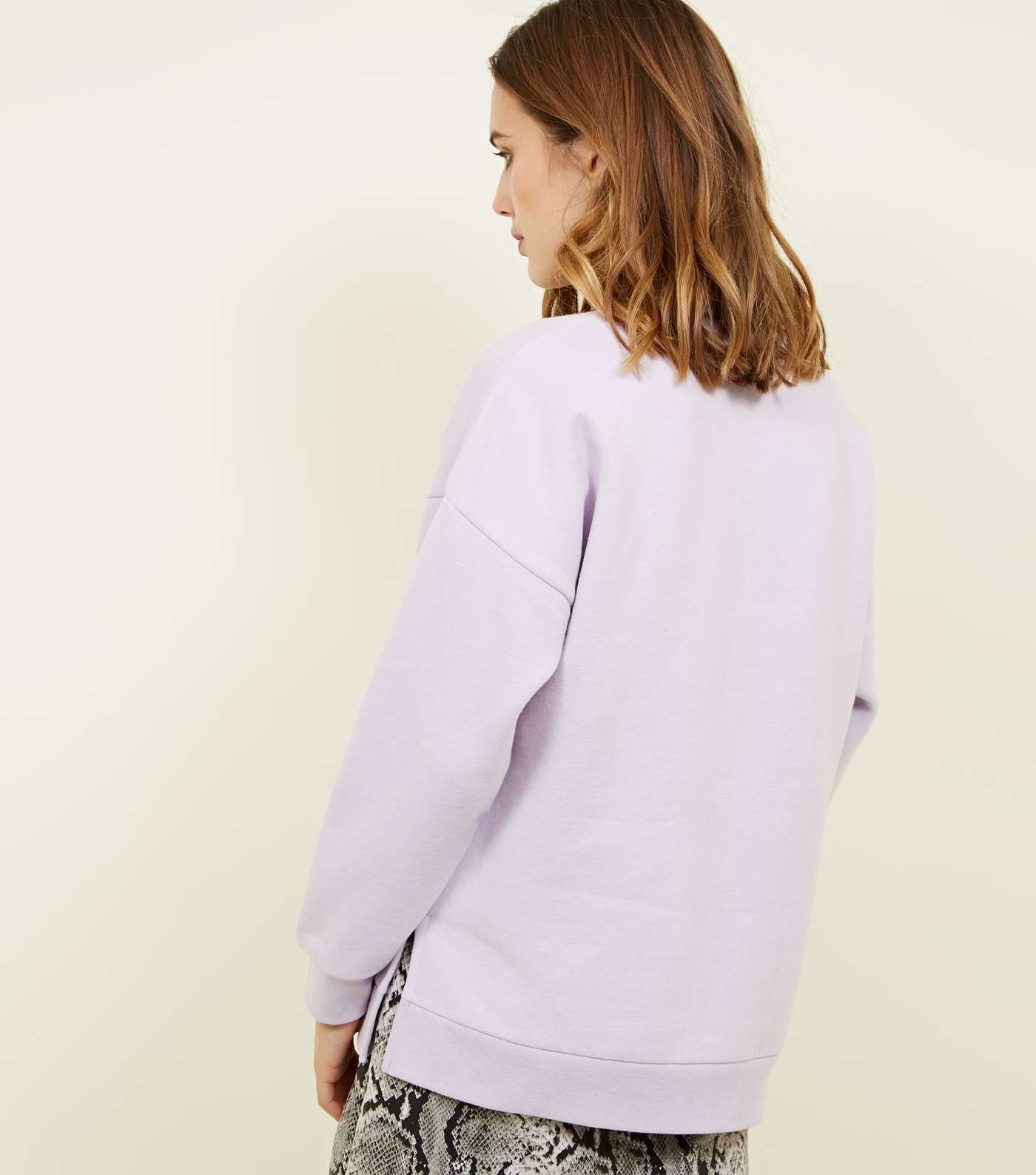 Lilac Oversized Sweatshirt Image 3
