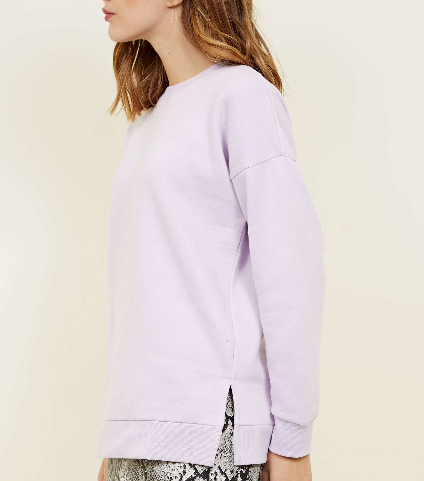 Lilac Oversized Sweatshirt Image 5