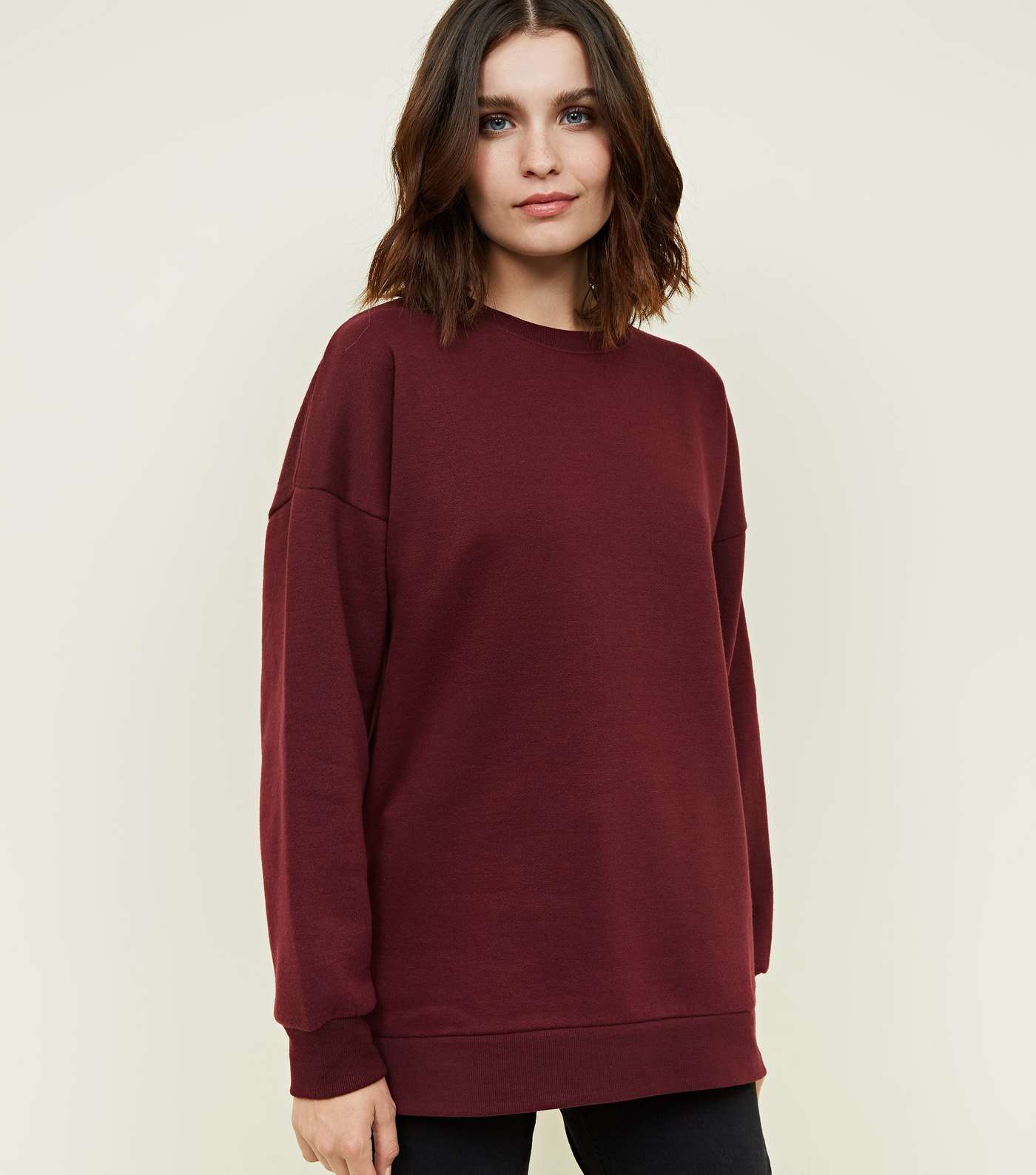 Burgundy Oversized Sweatshirt