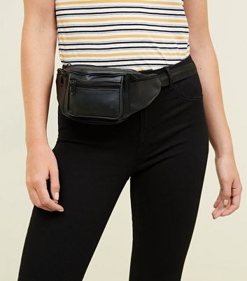 leather look bum bag