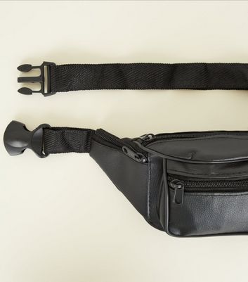 leather look bum bag