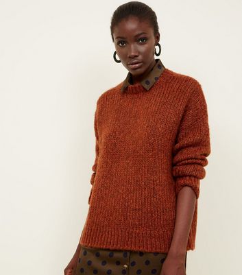 rust knitwear