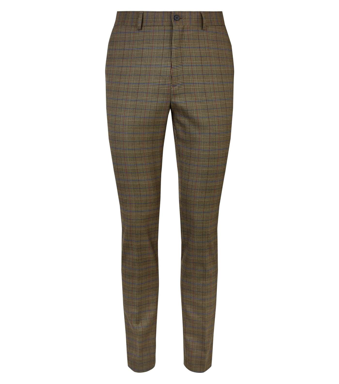 Rust Check Slim Fit Trousers Image 4