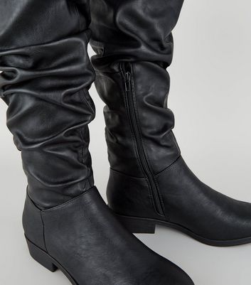 black slouch boots