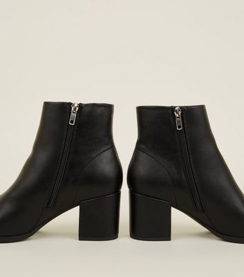 block heel ankle boots new look