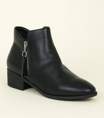 side zip western ankle boots