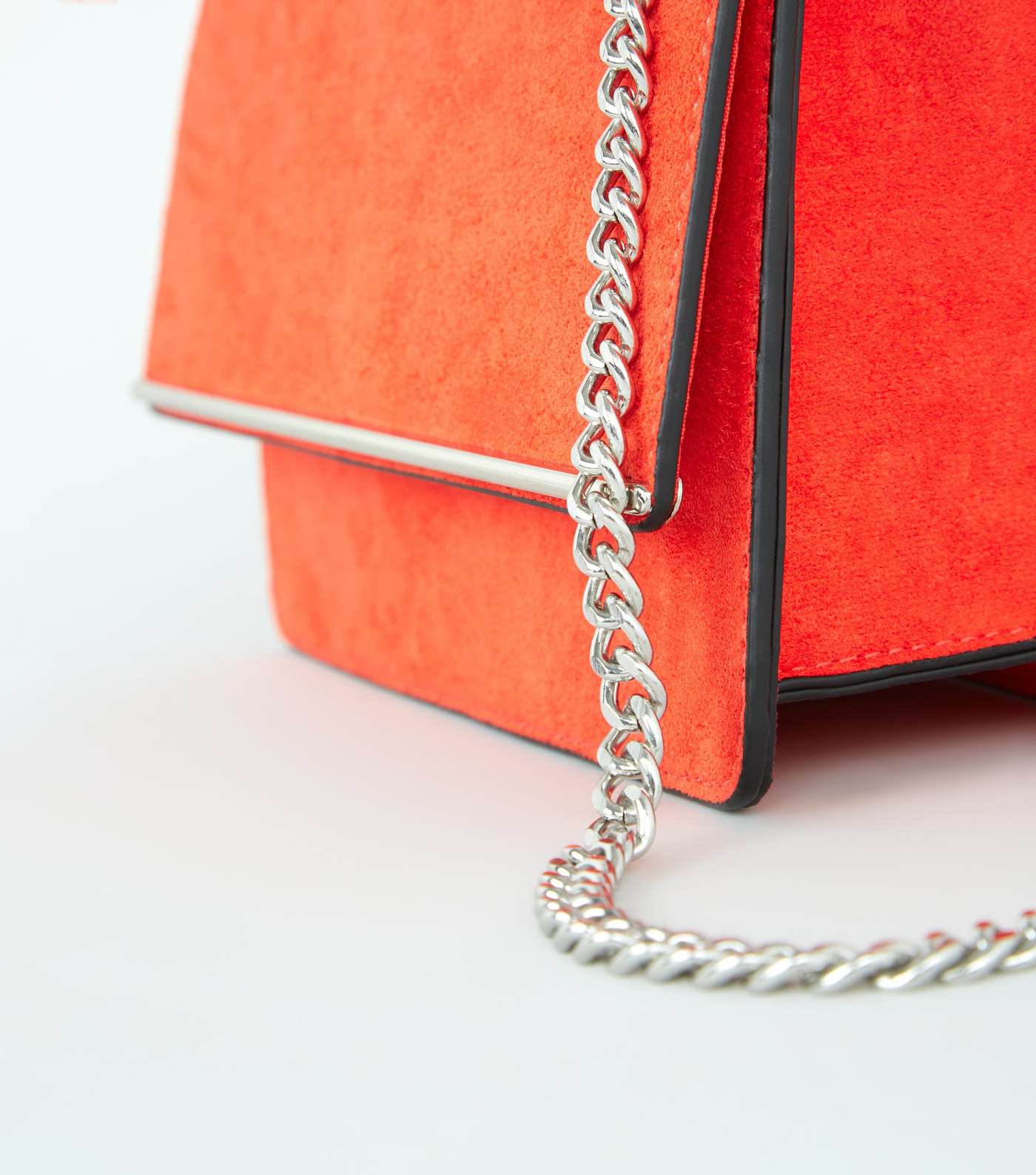 Bright Orange Chain Strap Shoulder Bag Image 4