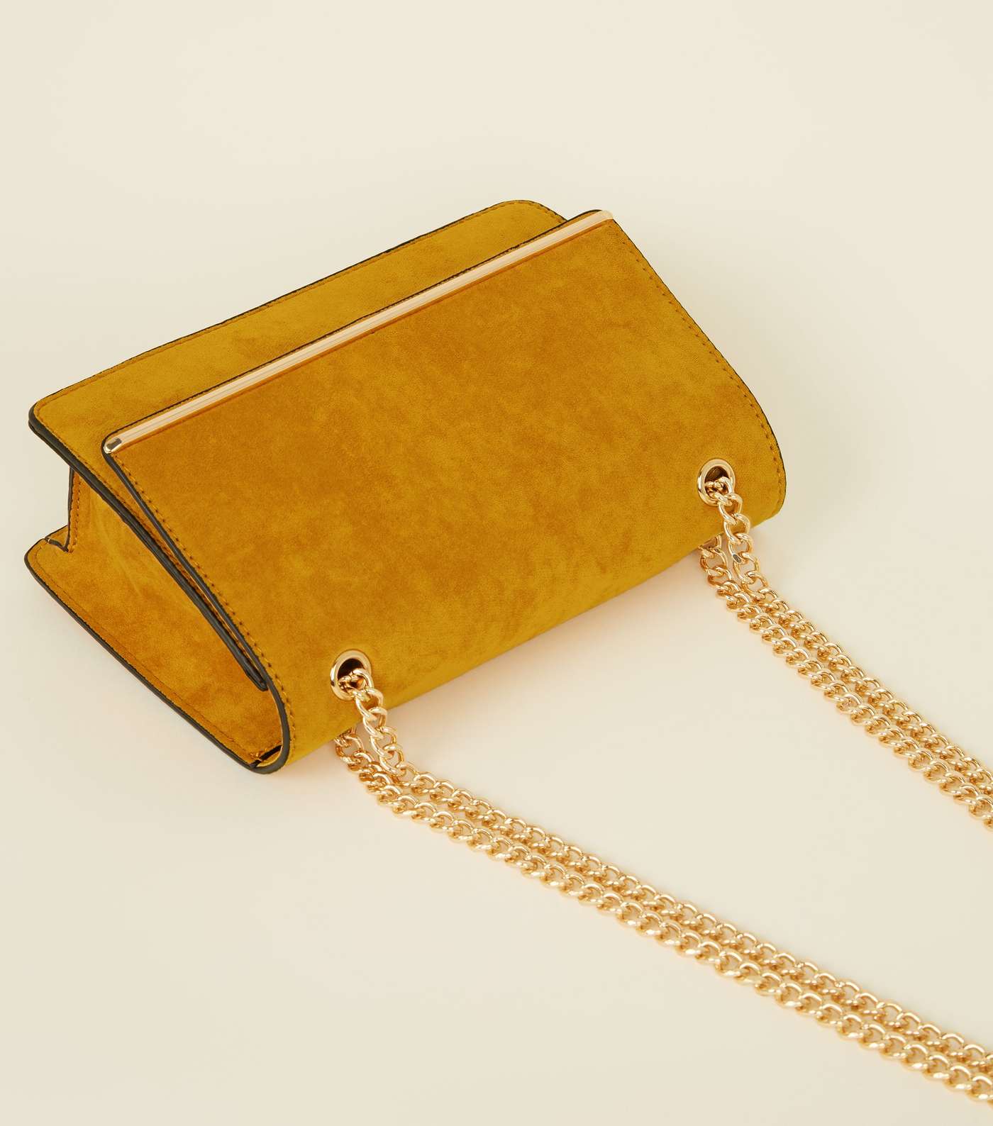 Mustard Chain Strap Shoulder Bag Image 3