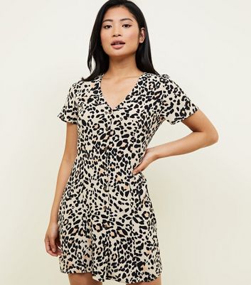 new look leopard print dress