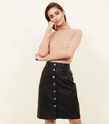 new look black long skirt