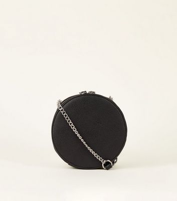 black round cross body bag