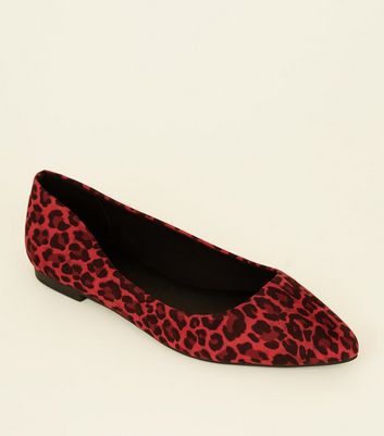 red and leopard print shoes